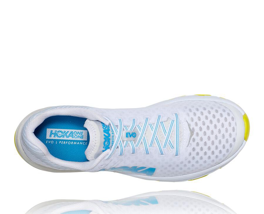 Tenis Hoka One One Hombre Blancos - Evo Carbon Rocket - WJIC50316